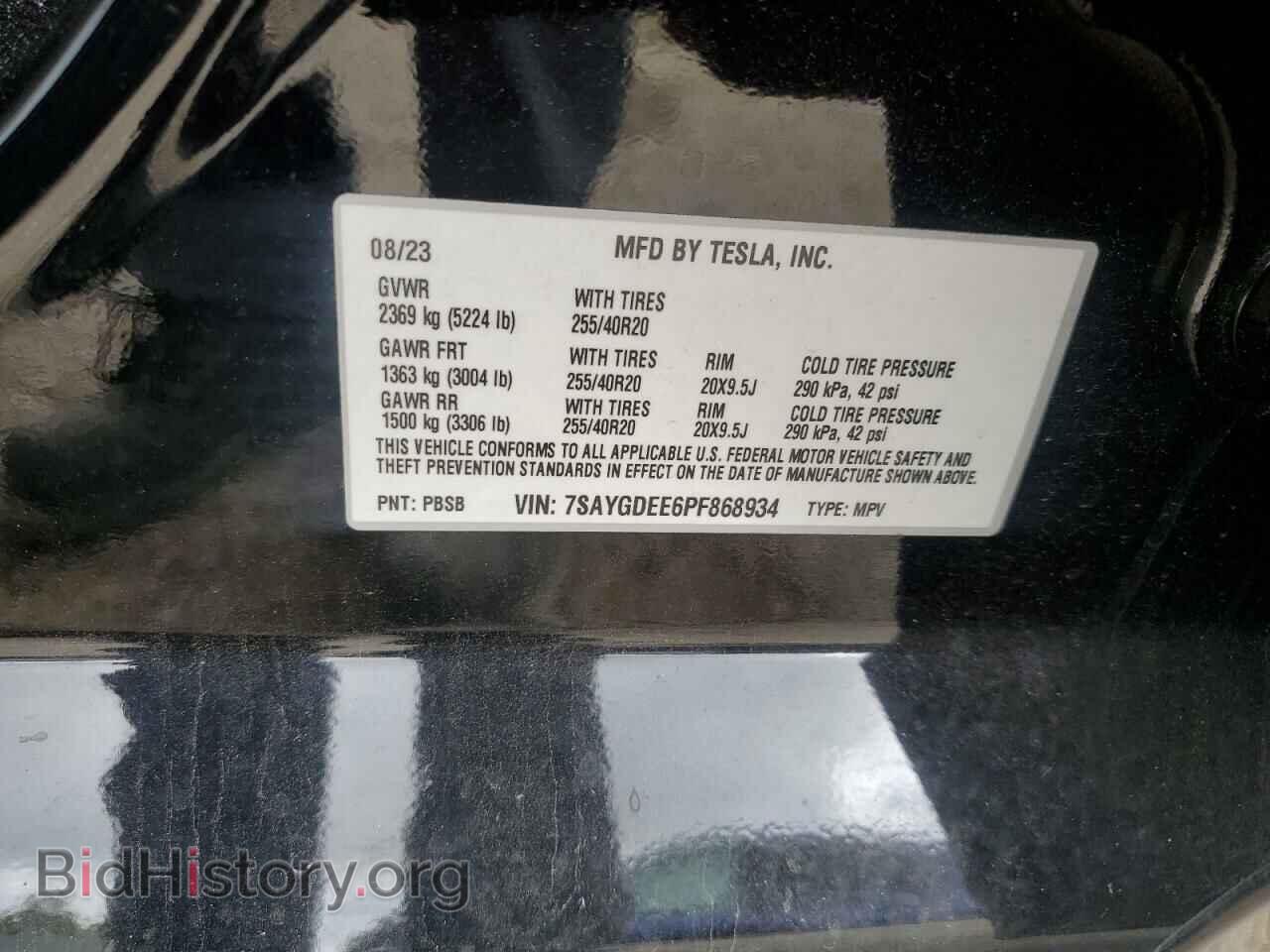 2023 TESLA MODEL Y - VIN: 7SAYGDEE6PF868934 - Фото 12