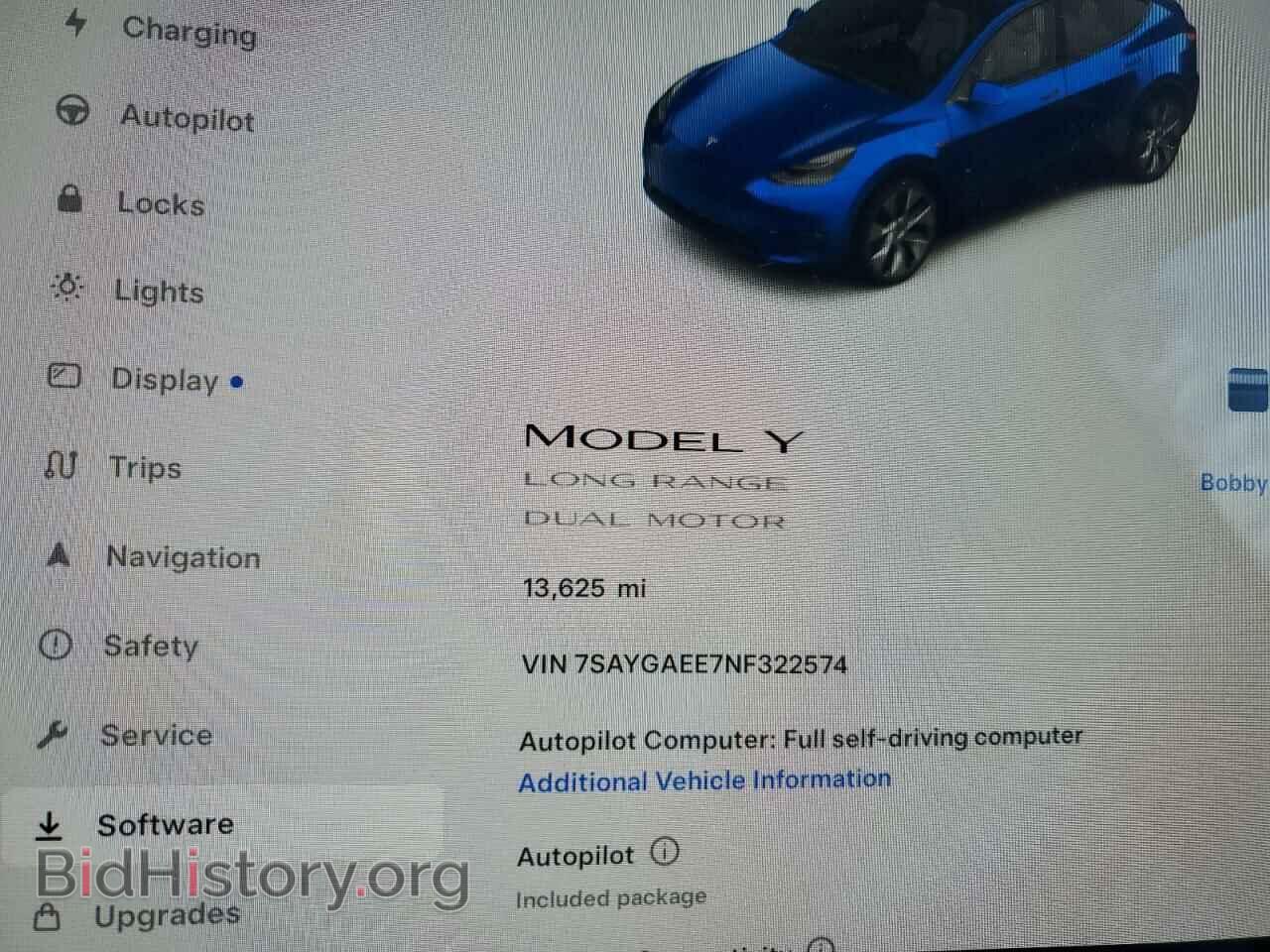 2022 TESLA MODEL Y - VIN: 7SAYGAEE7NF322574 - Фото 9