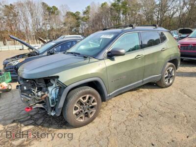 2018 Jeep COMPASS, green — VIN 3C4NJDDB9JT241193, Copart