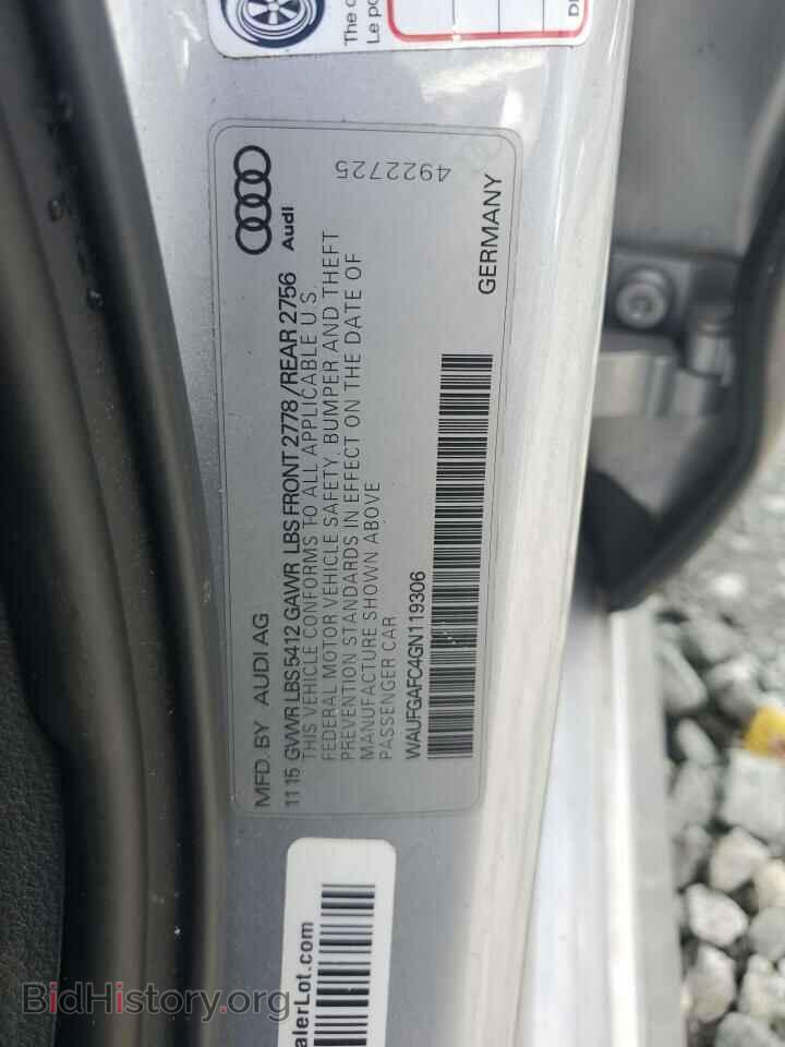 2016 AUDI A6 - VIN: WAUFGAFC4GN119306 - Фото 12