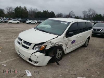 2010 Dodge CARAVAN Grand Cara, white — VIN 2D4RN4DE3AR259422, Copart