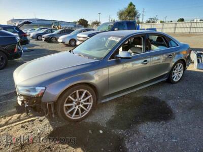 2014 Audi A4 Premium Plus, gray — VIN WAUFFAFL2EN018362, Copart