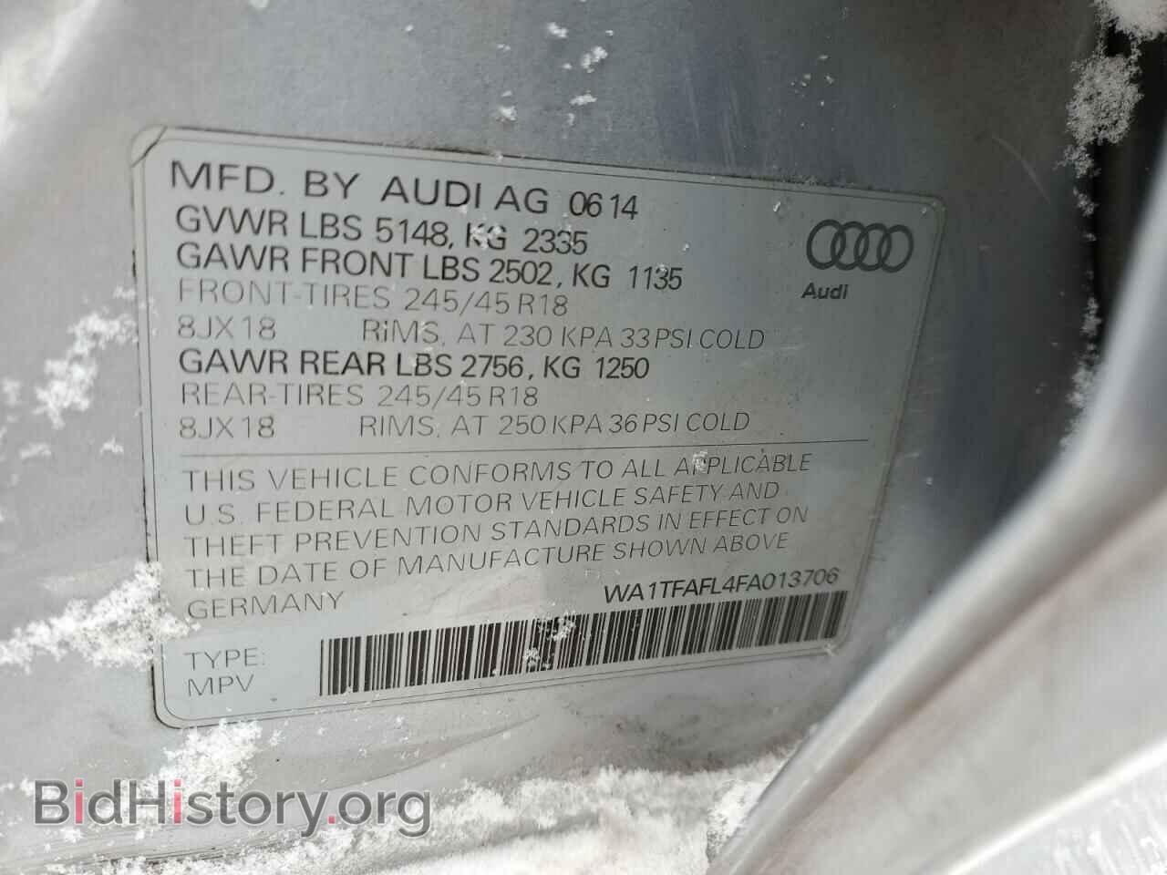 2015 AUDI A4 - VIN: WA1TFAFL4FA013706 - Фото 13