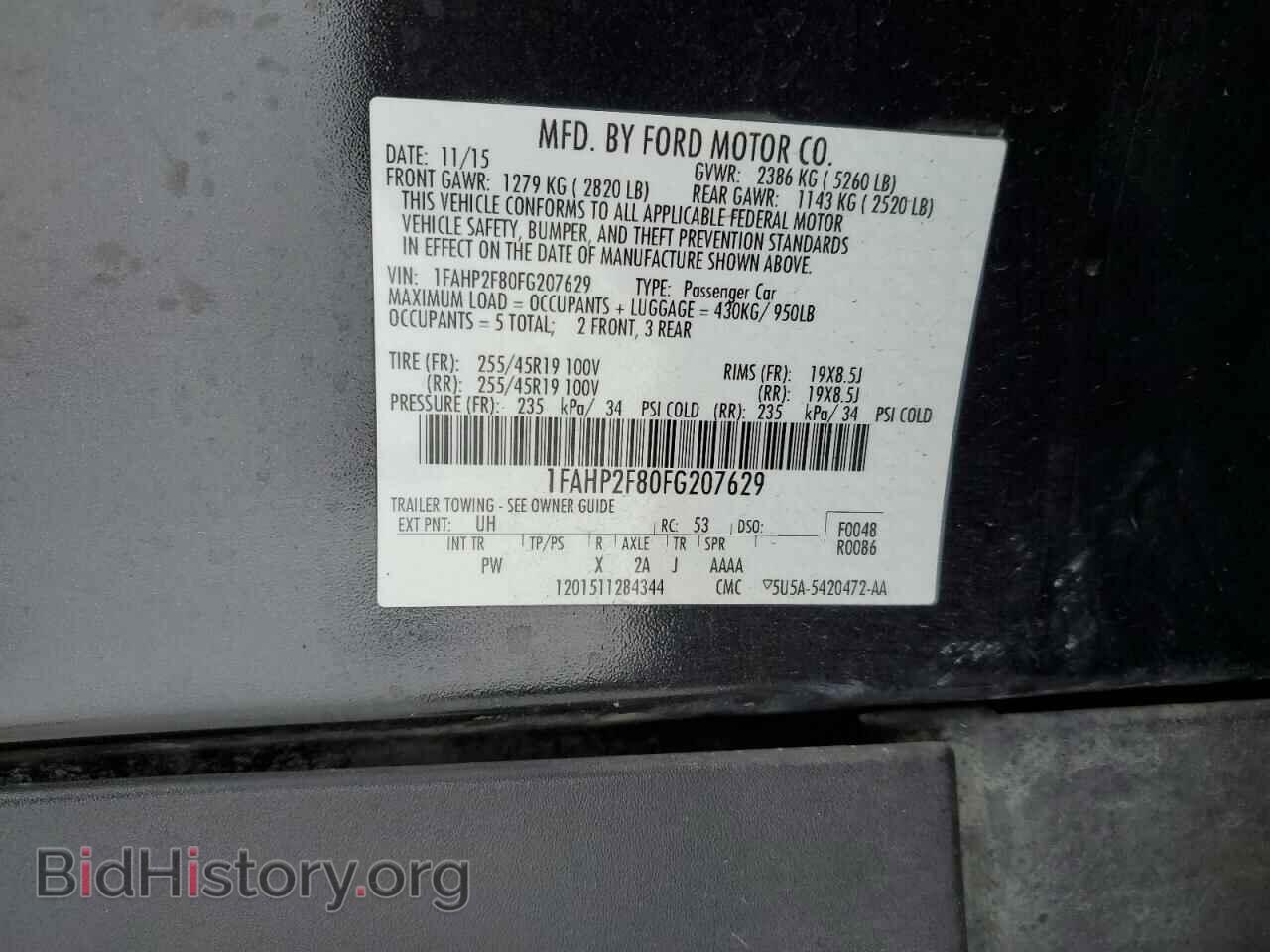 2015 FORD TAURUS - VIN: 1FAHP2F80FG207629 - Photo 13