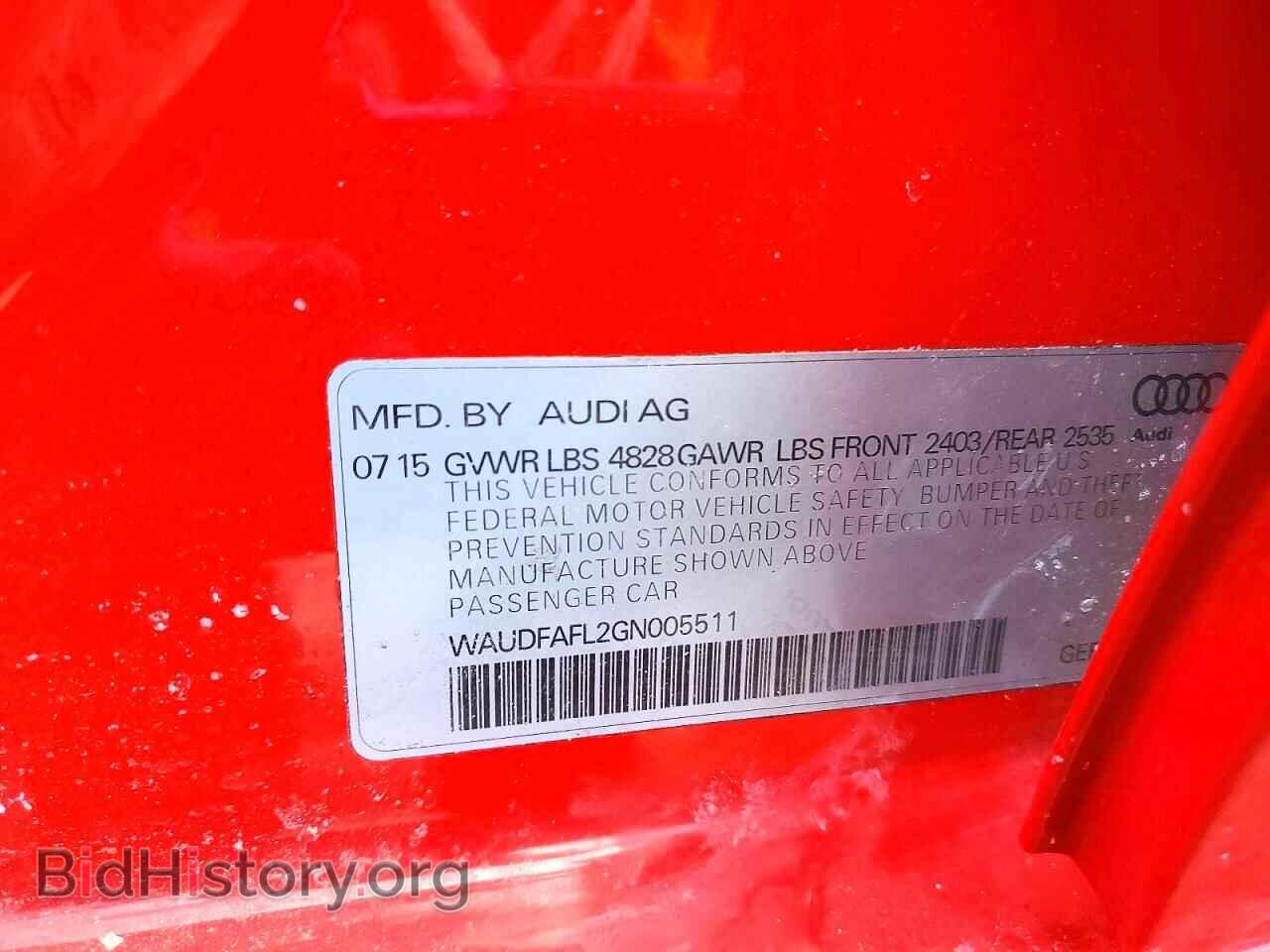 2016 AUDI A4 - VIN: WAUDFAFL2GN005511 - Фото 12