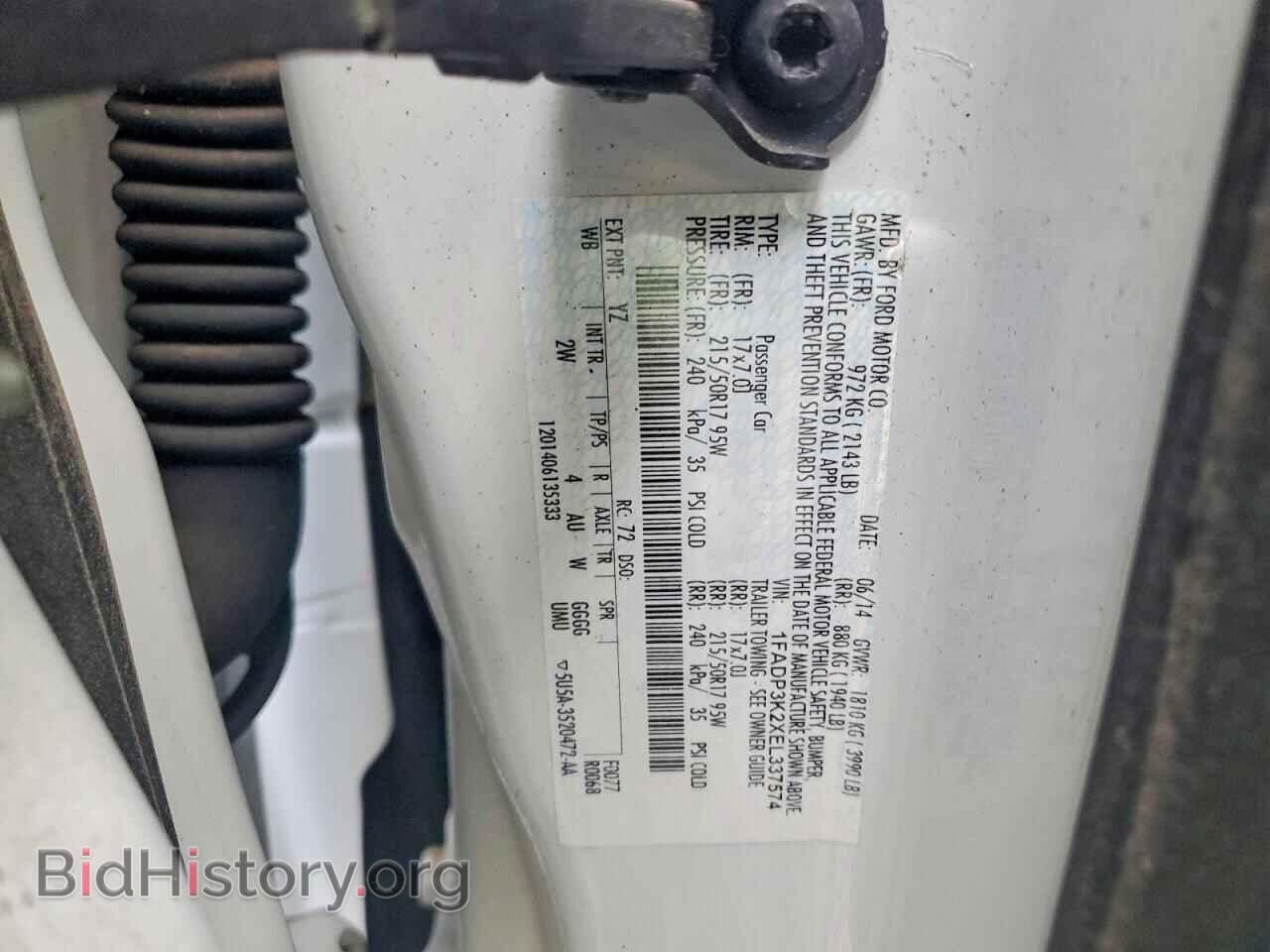 2014 FORD FOCUS - VIN: 1FADP3K2XEL337574 - Фото 12
