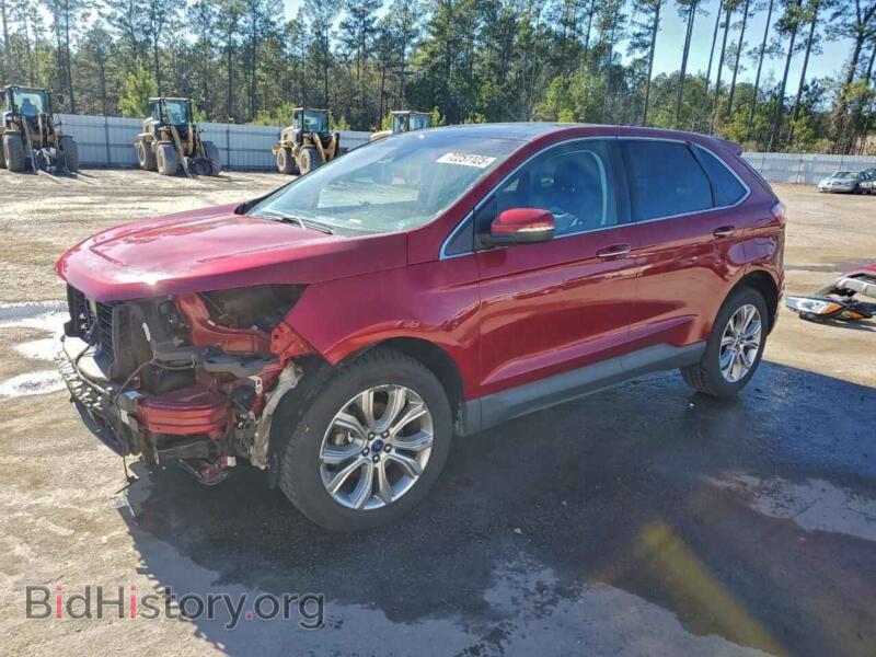 2019 Ford EDGE Titanium (VIN 2FMPK3K92KBC31727) — фото 1 из 16, Copart, повреждение: передняя часть