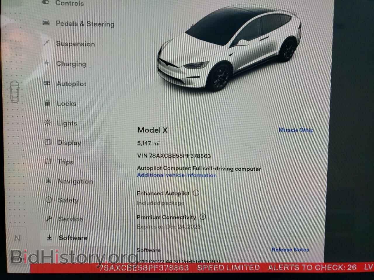 2023 TESLA MODEL X - VIN: 7SAXCBE58PF378863 - Photo 9