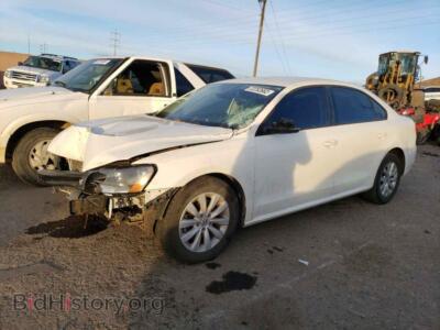 2014 Volkswagen PASSAT Passat S, white — VIN 1VWAH7A38EC002970, Copart