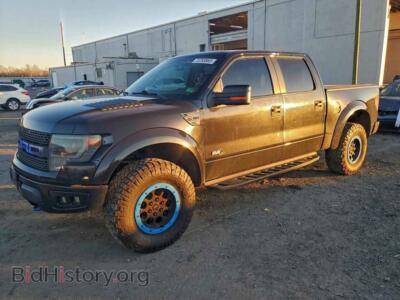 2014 Ford F150 SVT Raptor, черный — VIN 1FTFW1R63EFB67611, Copart