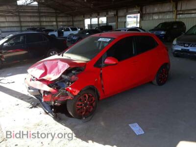 2014 Mazda 2 MAZDA2 SPO, красный — VIN JM1DE1KZ9E0173060, Copart