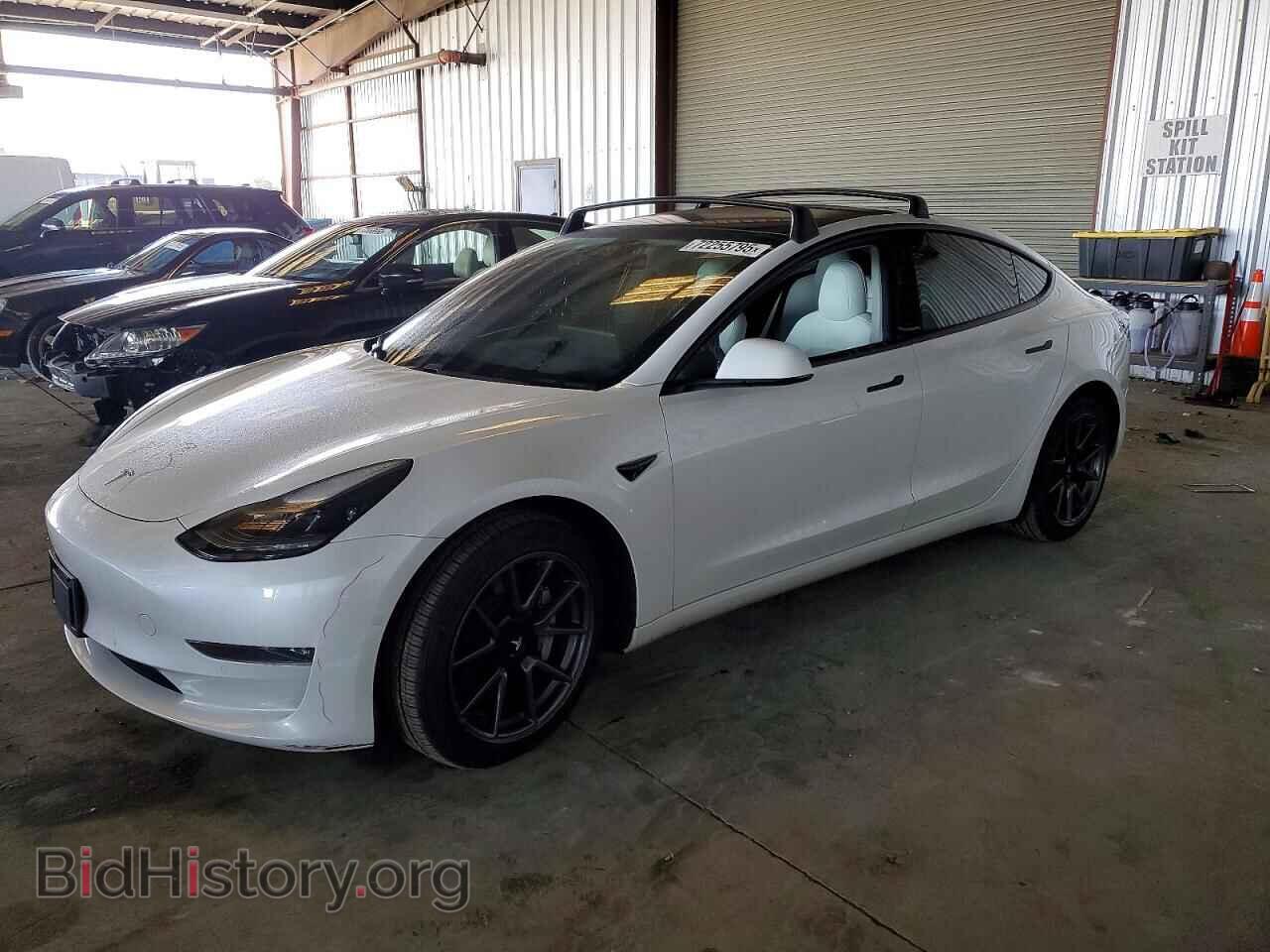 Photo 5YJ3E1EB9MF993052 - TESLA MODEL 3 2021