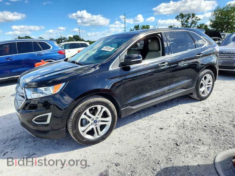 2017 Ford EDGE Titanium (VIN 2FMPK3K94HBC03646) — photo 1 of 13, Copart, damage: front end