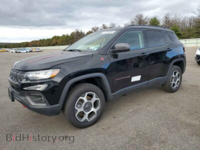 2022 Jeep COMPASS Trailhawk, черный — VIN 3C4NJDDB2NT142379, Copart