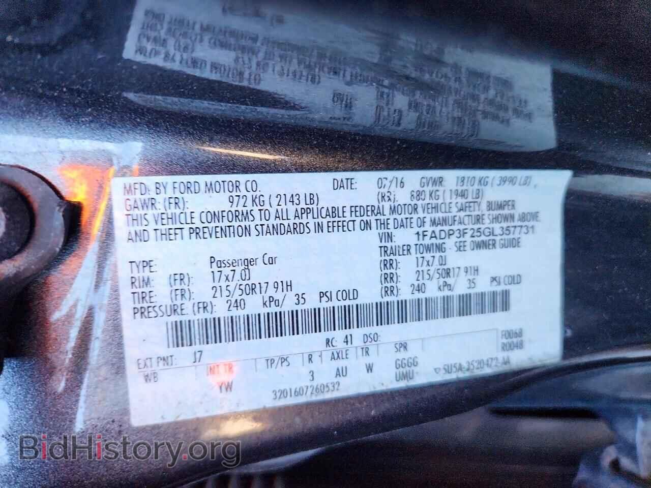 2016 FORD FOCUS - VIN: 1FADP3F25GL357731 - Photo 12