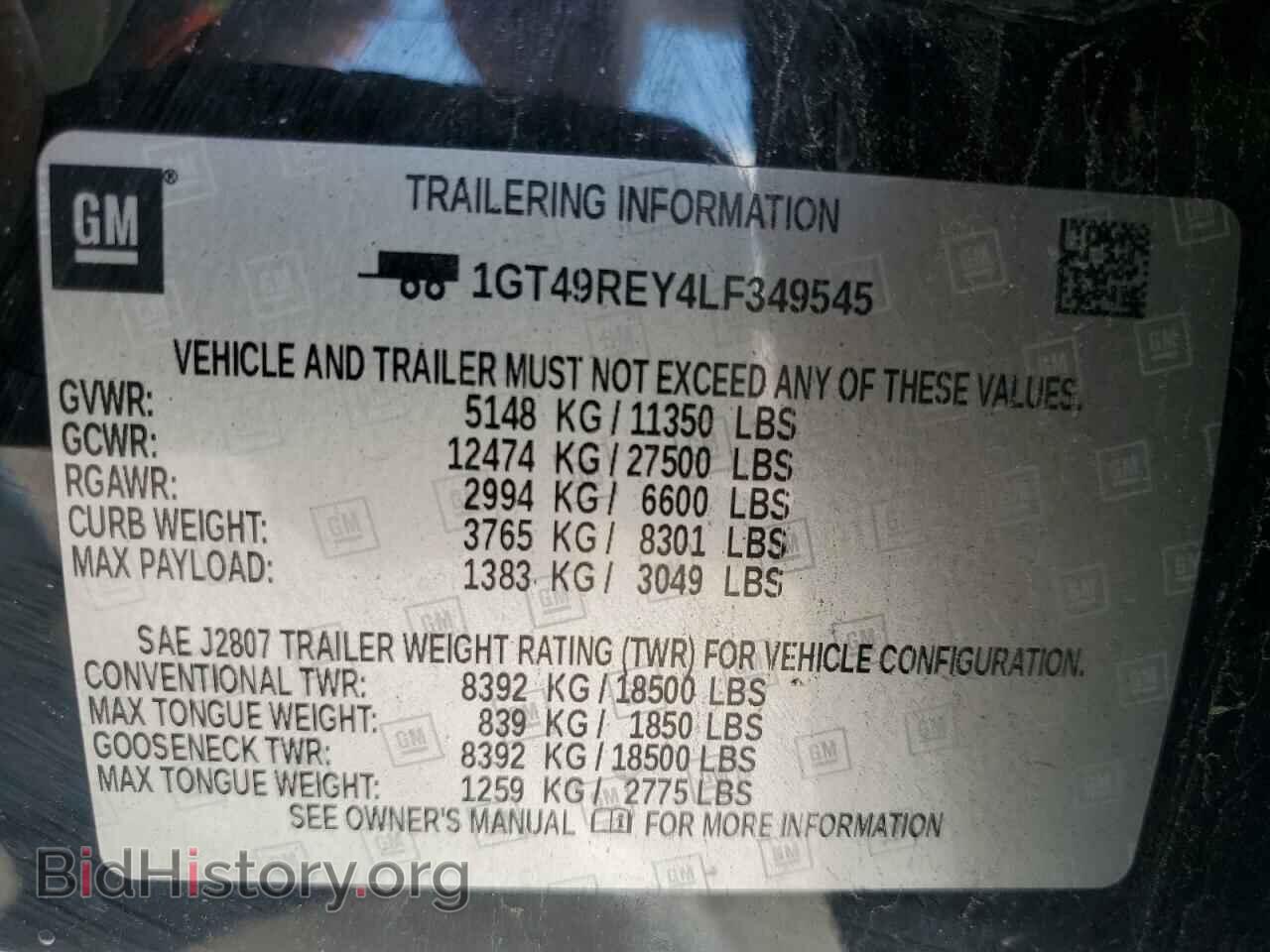 2020 GMC SIERRA - VIN: 1GT49REY4LF349545 - Фото 12