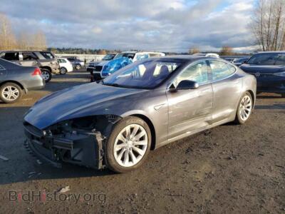 2016 Tesla MODEL S, серый — VIN 5YJSA1E2XGF143684, Copart