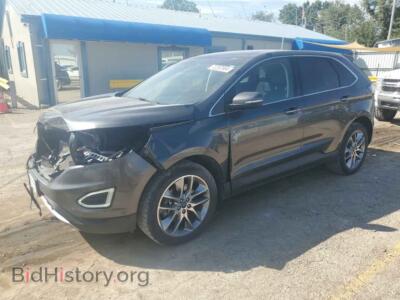 2015 Ford EDGE TITANIUM, серый — VIN 2FMPK4K85FBB30510, Copart