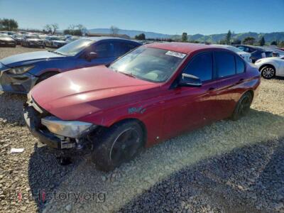 2012 BMW 3 SERIES I SULEV, красный — VIN WBA3C1C51CF433973, Copart
