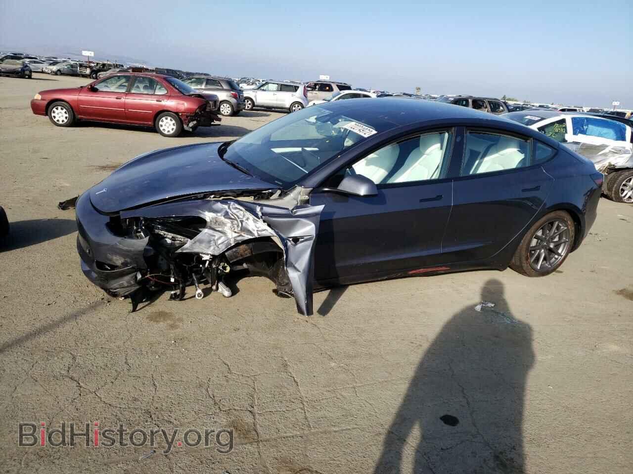 Photo 5YJ3E1EB5NF254343 - TESLA MODEL 3 2022