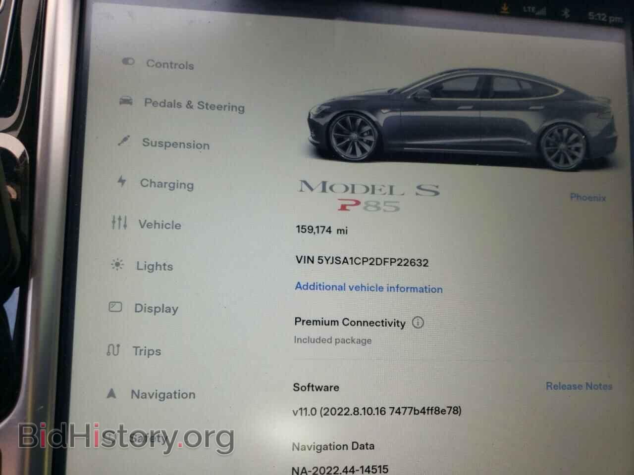 2013 TESLA MODEL S - VIN: 5YJSA1CP2DFP22632 - Photo 9