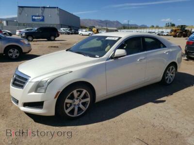 2013 Cadillac ATS, кремовый — VIN 1G6AA5RA8D0155687, Copart