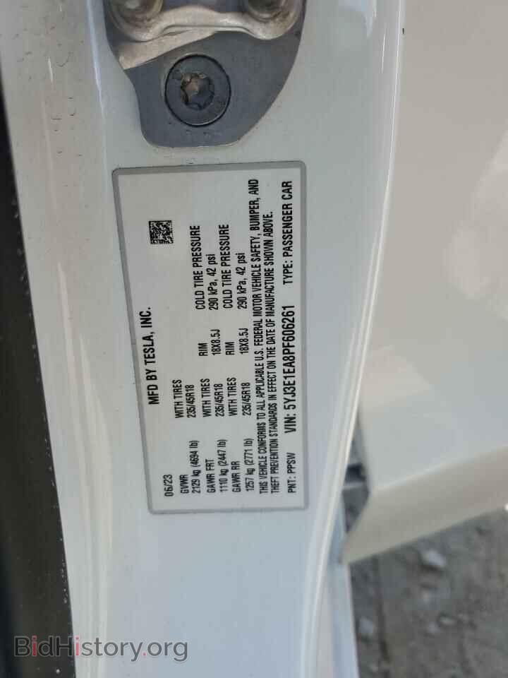 2023 TESLA MODEL 3 - VIN: 5YJ3E1EA8PF606261 - Photo 12