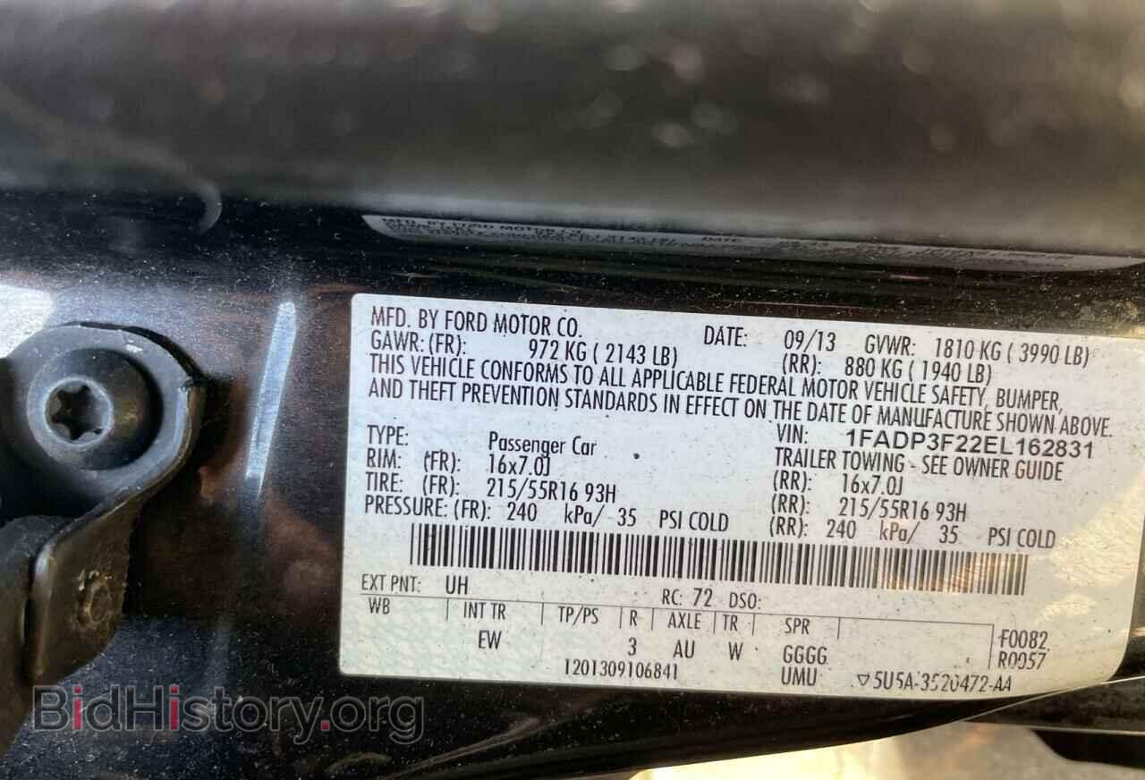 2014 FORD FOCUS - VIN: 1FADP3F22EL162831 - Фото 10