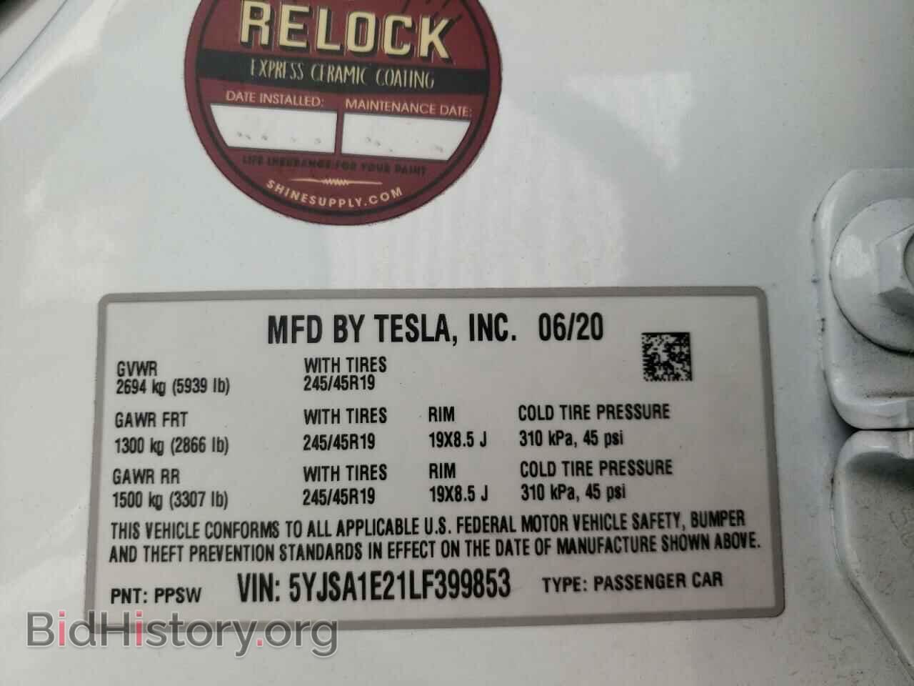 2020 TESLA MODEL S - VIN: 5YJSA1E21LF399853 - Photo 12