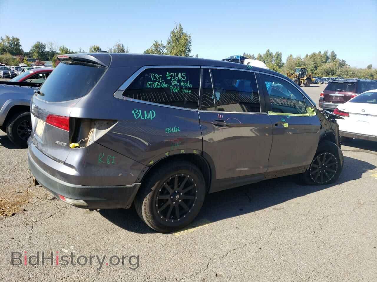 2016 HONDA PILOT - VIN: 5FNYF6H54GB128029 - Фото 3