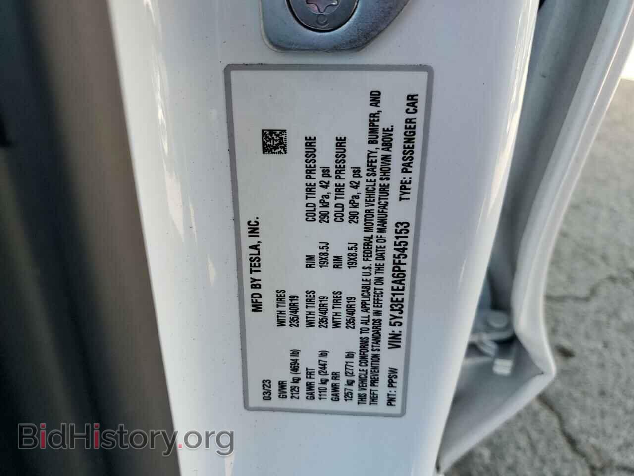 2023 TESLA MODEL 3 - VIN: 5YJ3E1EA6PF545153 - Фото 12