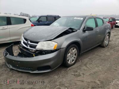 2012 Dodge AVENGER AVENGER SE, gray — VIN 1C3CDZAB2CN276603, Copart