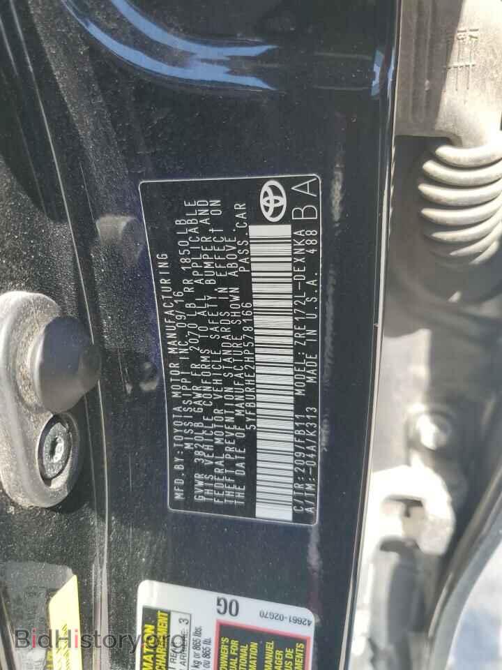 2017 TOYOTA COROLLA - VIN: 5YFBURHE2HP578166 - Фото 13