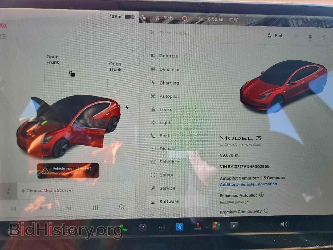 2017 TESLA MODEL 3 - VIN: 5YJ3E1EAXHF002955 - Photo 9