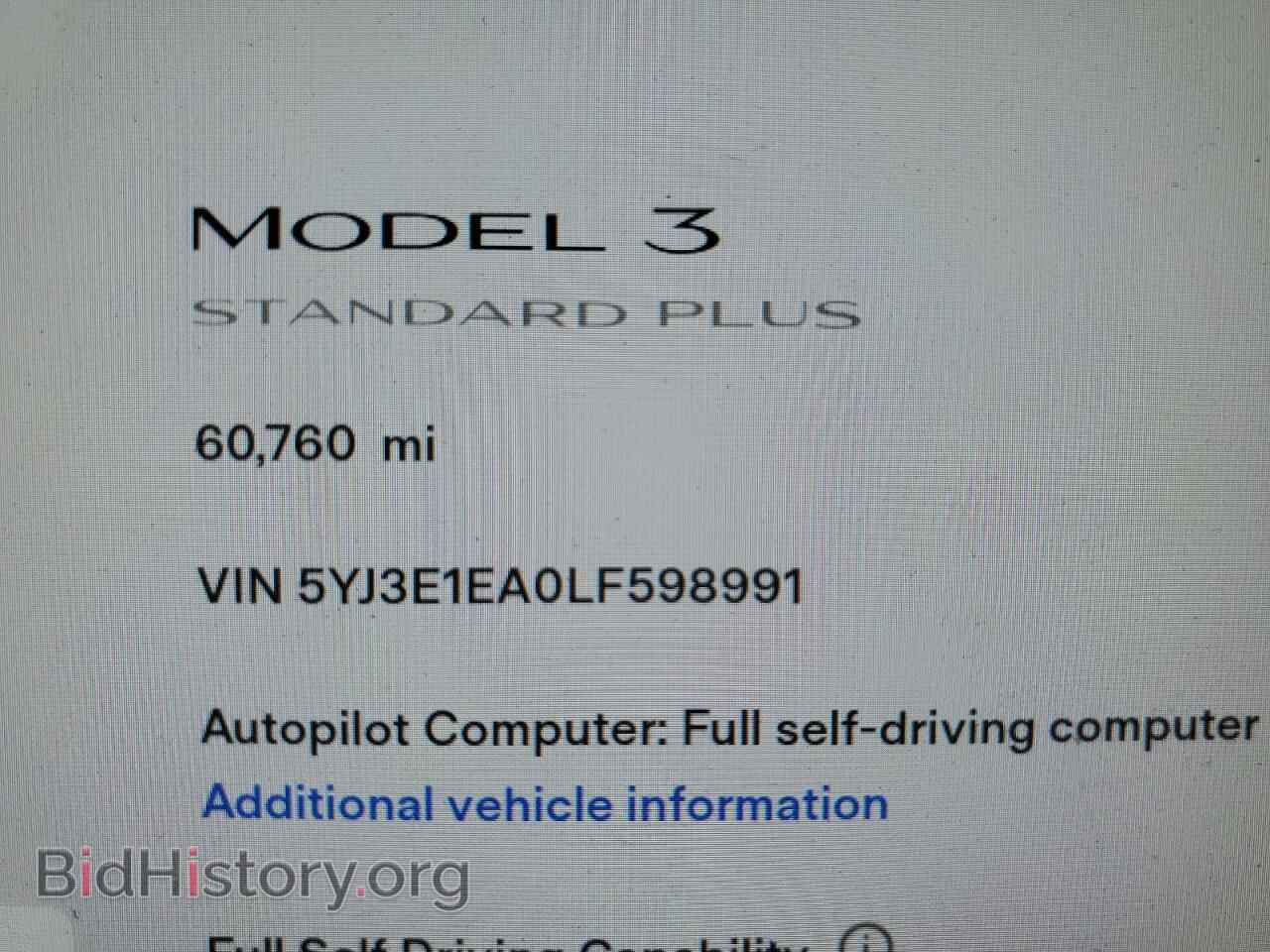 2020 TESLA MODEL 3 - VIN: 5YJ3E1EA0LF598991 - Фото 9