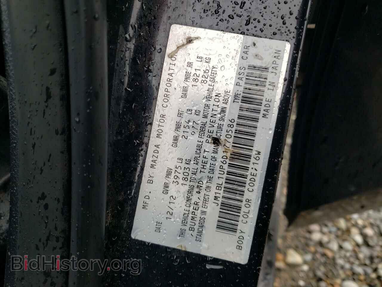 2013 MAZDA 3 - VIN: JM1BL1UP6D1770586 - Фото 12