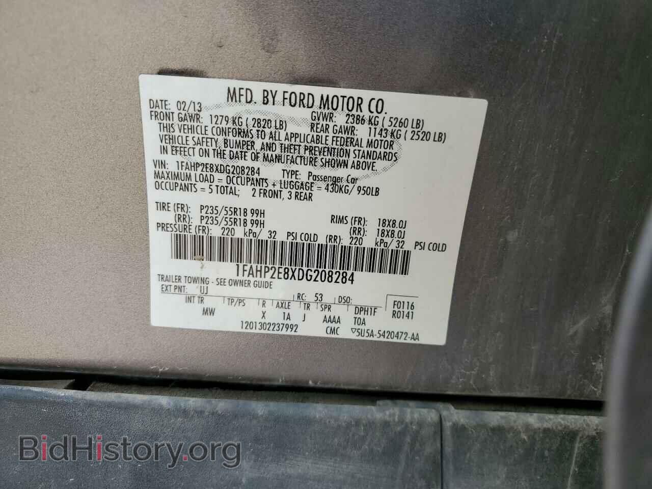 2013 FORD TAURUS - VIN: 1FAHP2E8XDG208284 - Photo 12