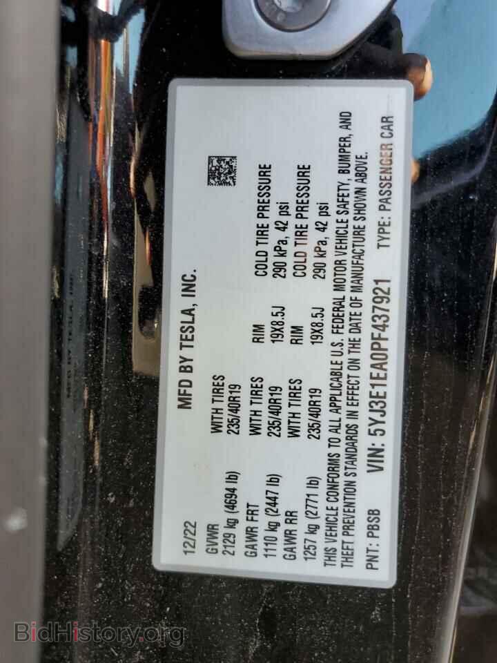 2023 TESLA MODEL 3 - VIN: 5YJ3E1EA0PF437921 - Photo 12