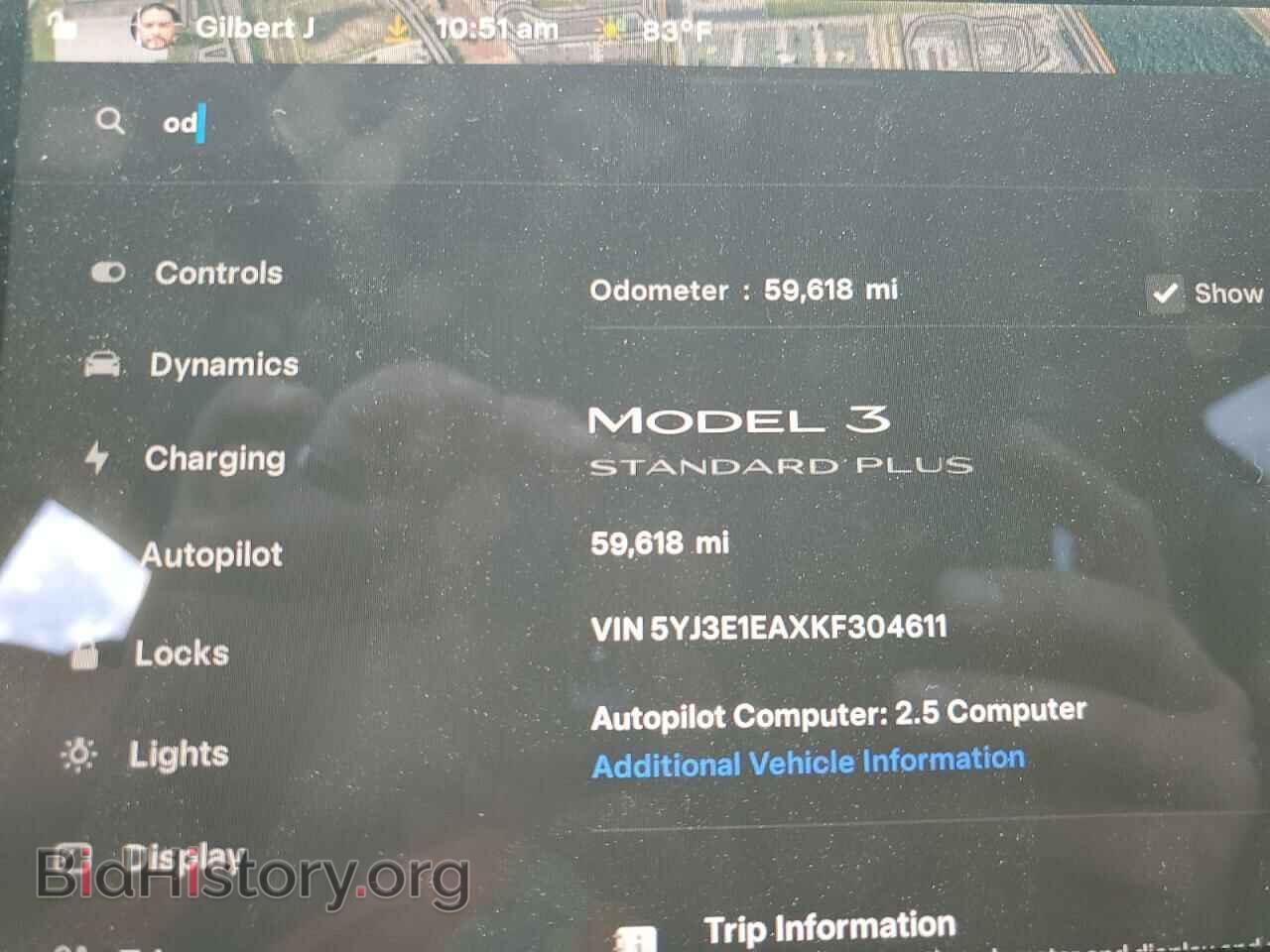 2019 TESLA MODEL 3 - VIN: 5YJ3E1EAXKF304611 - Photo 9