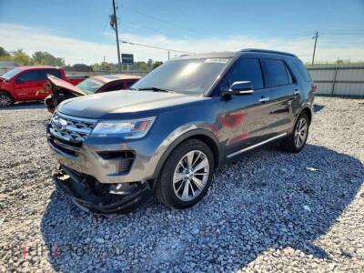 2018 Ford EXPLORER Limited, gray — VIN 1FM5K7F83JGB45401, Copart