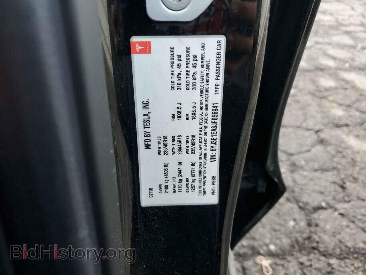 2018 TESLA MODEL 3 - VIN: 5YJ3E1EA8JF056941 - Фото 13