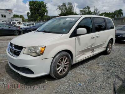 2013 Dodge CARAVAN SXT, белый — VIN 2C4RDGCG6DR522835, Copart