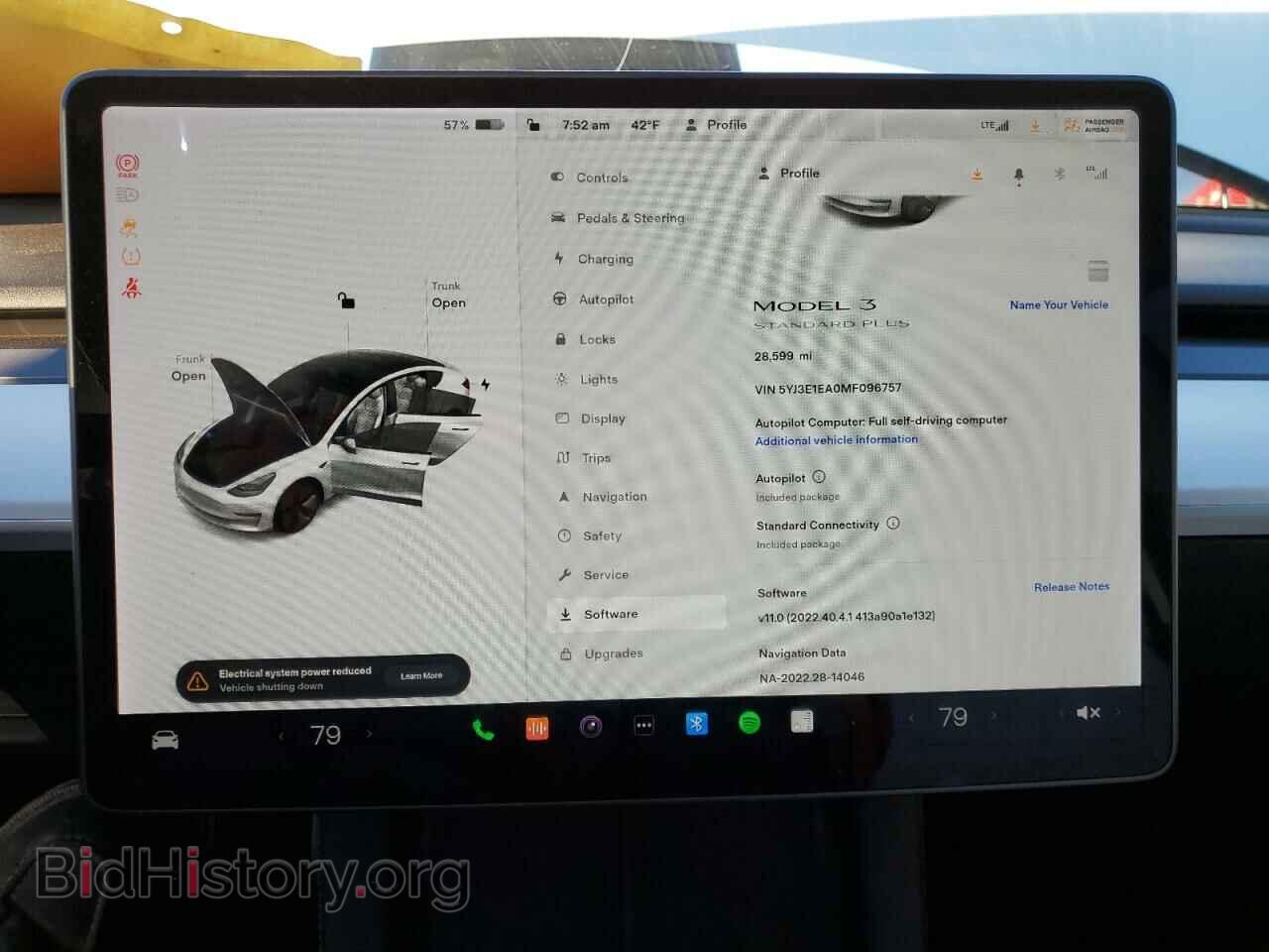2021 TESLA MODEL 3 - VIN: 5YJ3E1EA0MF096757 - Photo 9