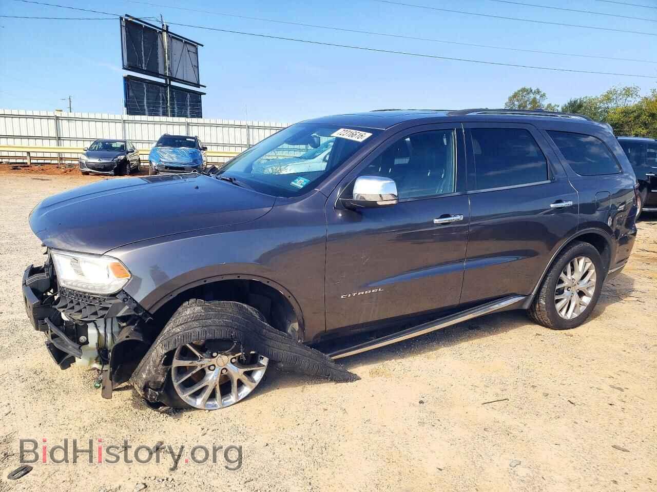 2015 Dodge DURANGO Citadel (VIN 1C4RDJEG7FC708860) — photo 1 of 13, Copart, damage: front end