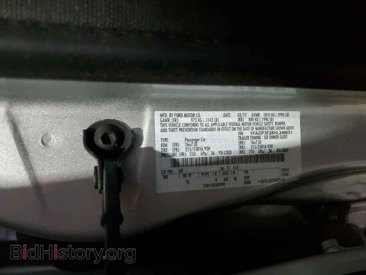 2017 FORD FOCUS - VIN: 1FADP3F28HL248651 - Photo 12