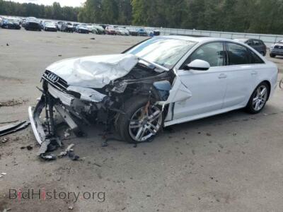 2016 Audi A6 PREMIUM PLUS, белый — VIN WAUGFAFC7GN015223, Copart