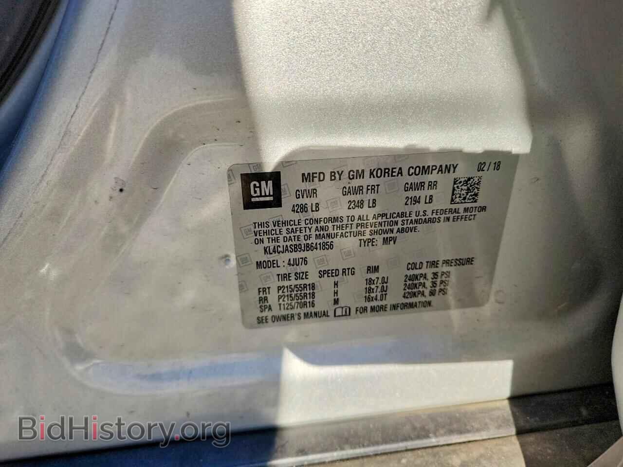 2018 BUICK ENCORE - VIN: KL4CJASB9JB641856 - Фото 13