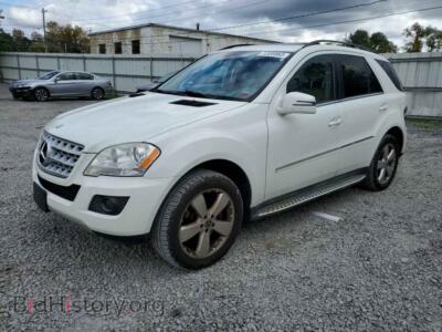 2011 Mercedes-Benz M-CLASS ML 350 4MA, white — VIN 4JGBB8GB1BA676586, Copart