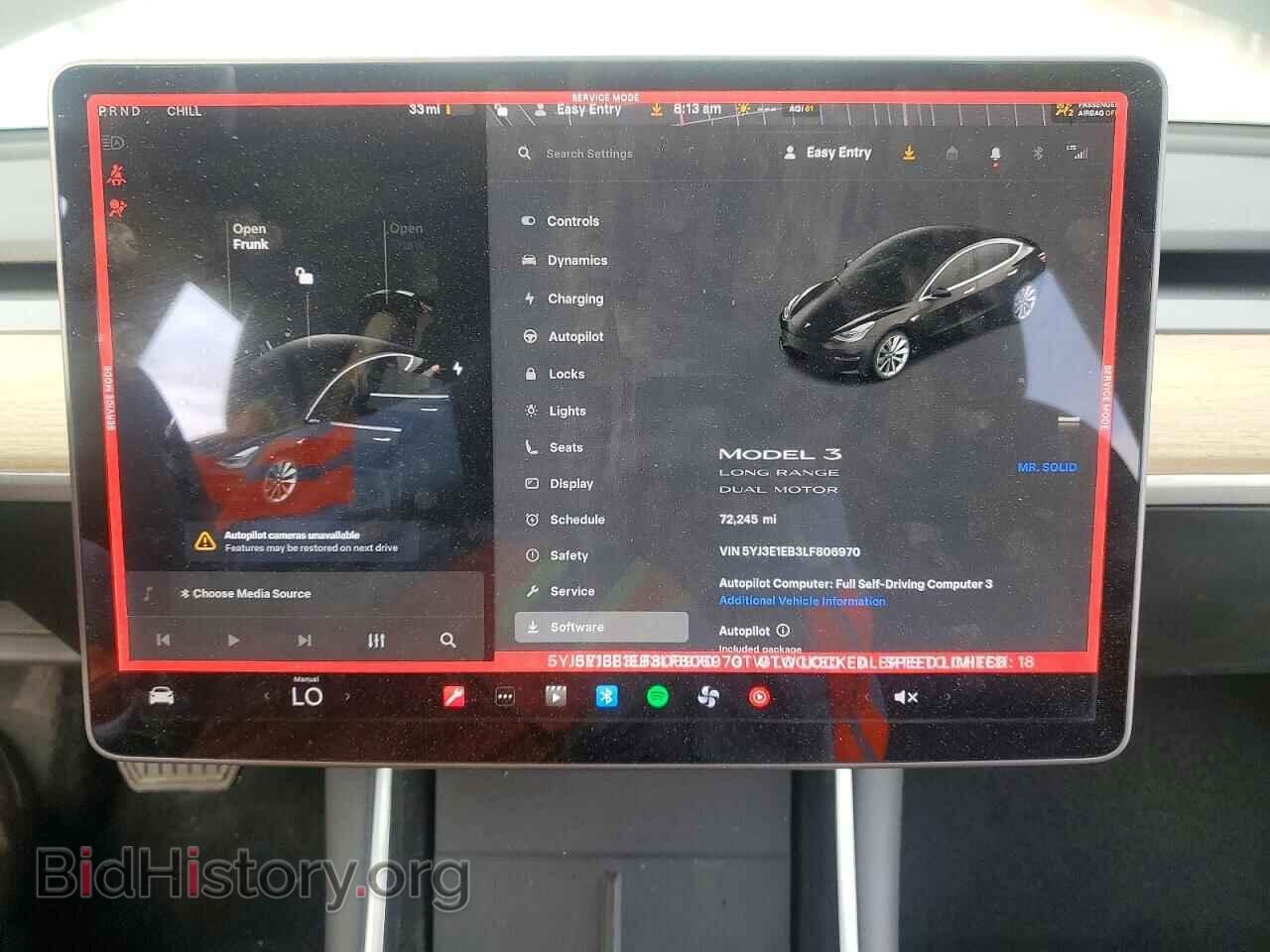 2020 TESLA MODEL 3 - VIN: 5YJ3E1EB3LF806970 - Фото 9