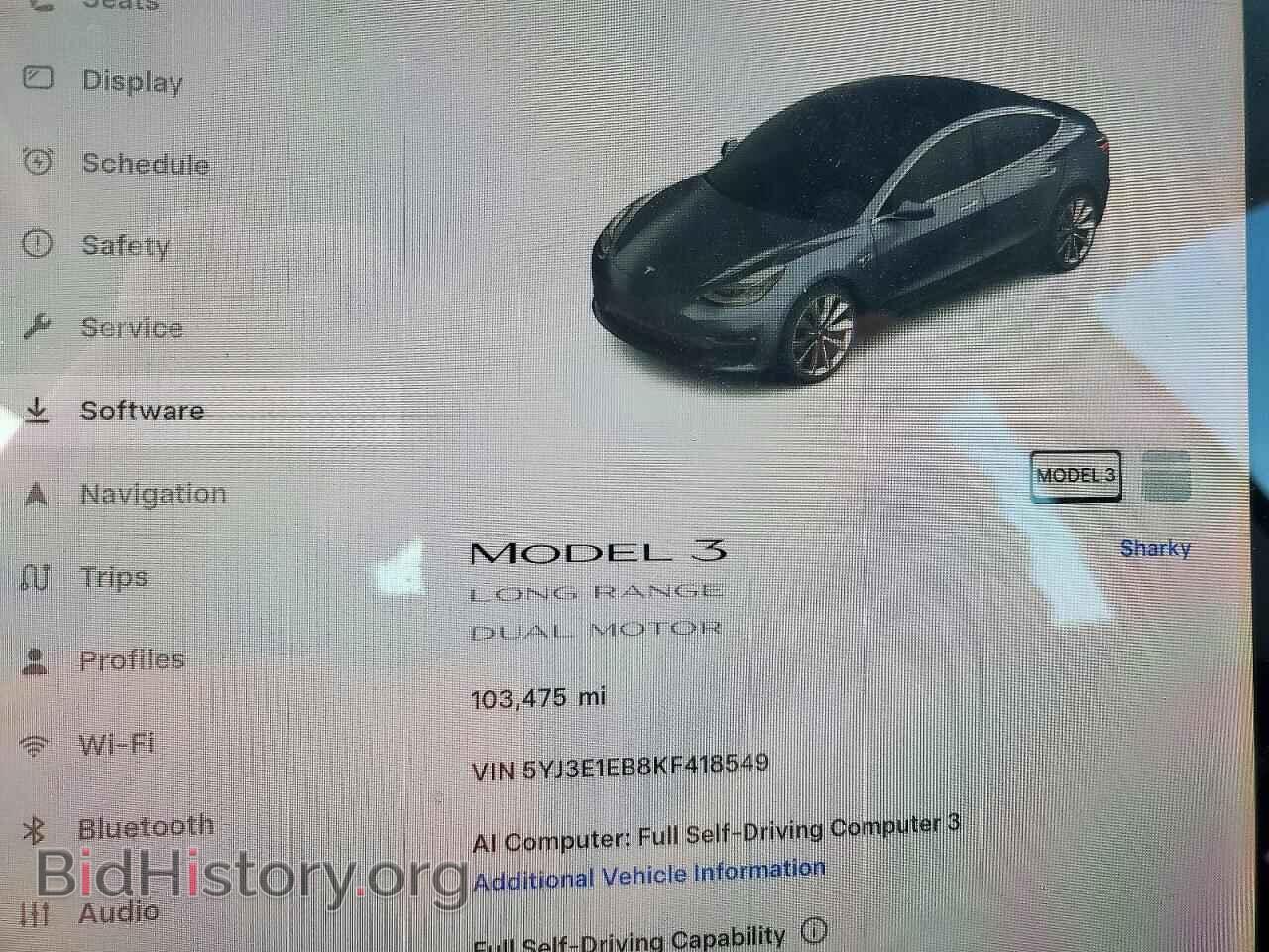 2019 TESLA MODEL 3 - VIN: 5YJ3E1EB8KF418549 - Фото 9